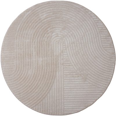 Vloerkleed Ella Beige Rond ø160 Cm